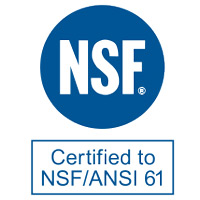 NSF Certified to NSF/ANSI 61